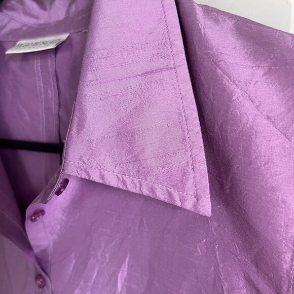 RARE Vintage Crushed Silk Hugo Buscati Tunic - Picture 4 of 8